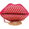 Girl Lips Rivet Studded Handbag
